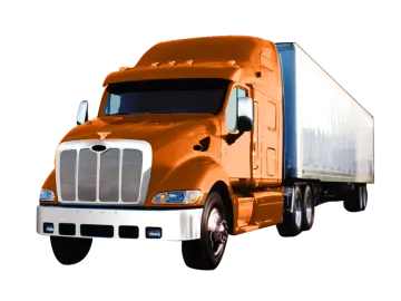 the truck is orange