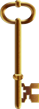 an old key is shown in this image