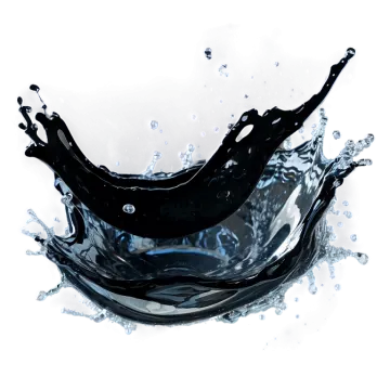 a splash of water on a white background