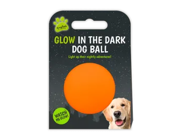 glow in the dark dog ball