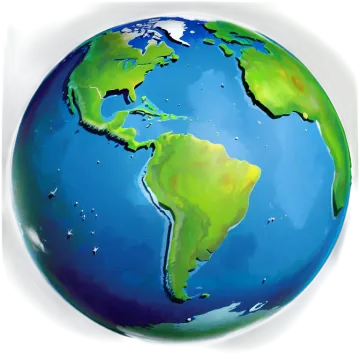 a drawing of the earth