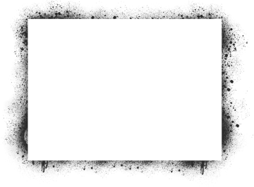 a black and white square frame on a white background