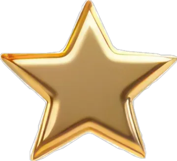 a gold star shaped foil balloon