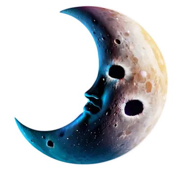 an image of the moon with a white background