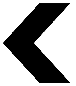 a black arrow on a white background