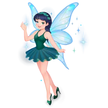 a cute little girl dressed as a fairy