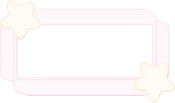a white frame with three stars on it