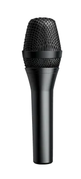 a microphone on a white background