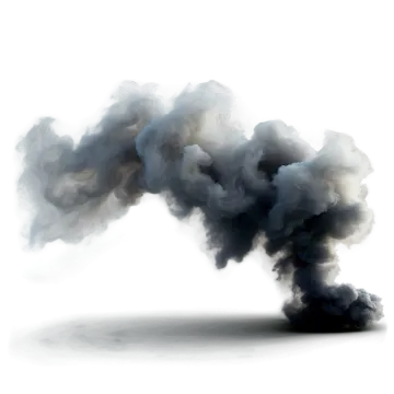a black smoke cloud on a white background