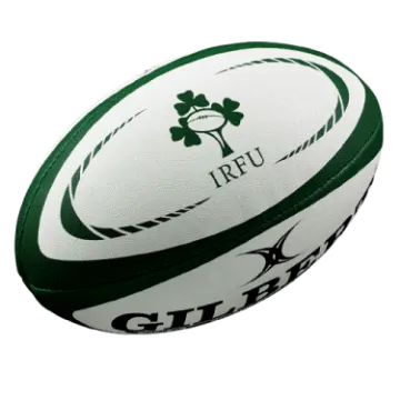 a rugby ball with the irish flag on it