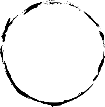 a black and white circle on a white background