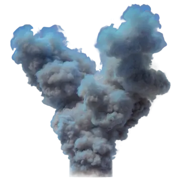 a cloud of smoke on a white background