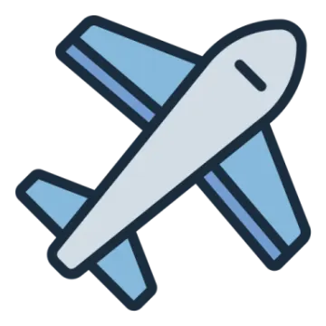 an airplane icon