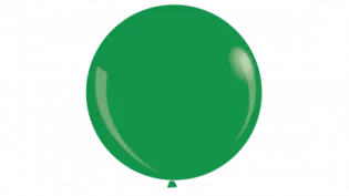 a green balloon on a white background