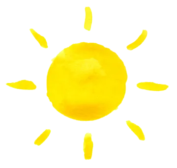 a piece of bread with the sun in the background