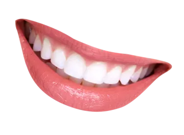 a woman's mouth with white teeth