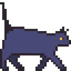 a pixeled image of a dog