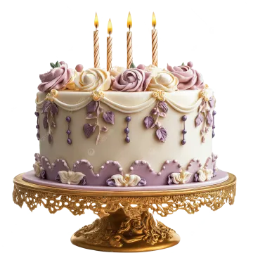a cake with candles on top of it