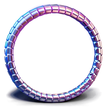 a purple and blue bracelet on a white background