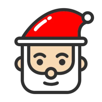 a santa claus with a red hat and beard