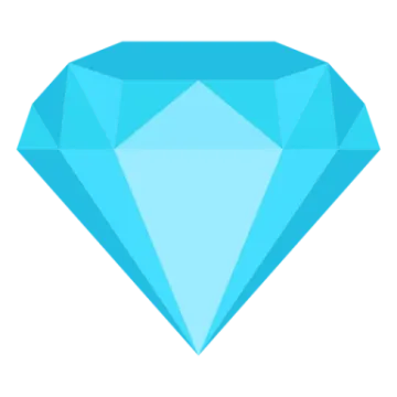 a blue diamond