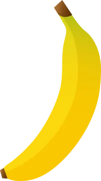 a banana on a white background