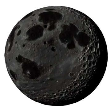 a black and white image of the moon