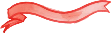 a watercolor drawing of a red scarf