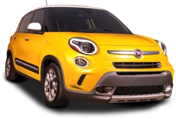 the front end of a yellow car