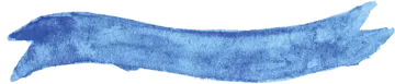 a blue paint brush stroke on a white background