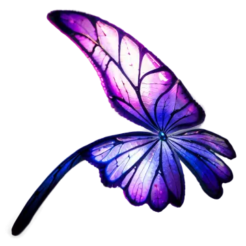 a purple butterfly flying in the air