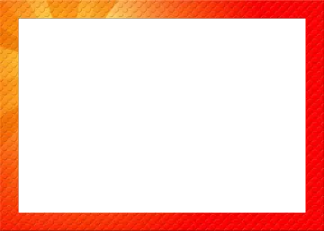 a red and gold frame on a white background