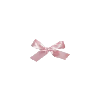 a pink bow on a white background