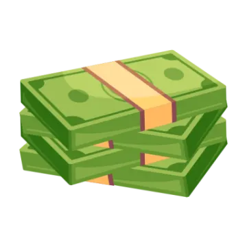 a stack of money