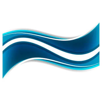 a blue wave on a white background