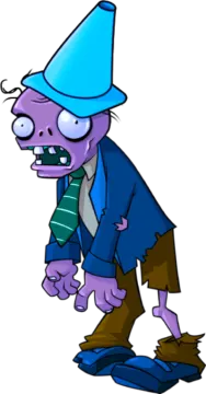 a cartoon character with a blue hat and tie