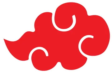 a red puzzle piece on a white background