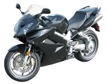 the motorcycle is black