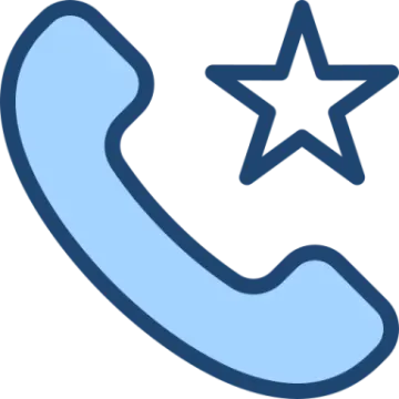 a phone with a star on it