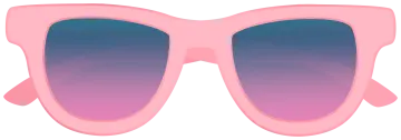 a pair of pink sunglasses
