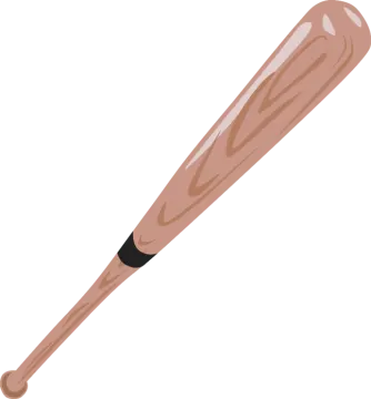 a baseball bat on a white background