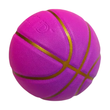 a purple basketball ball on a white background