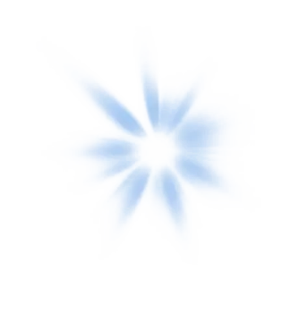 a white background with a blue star