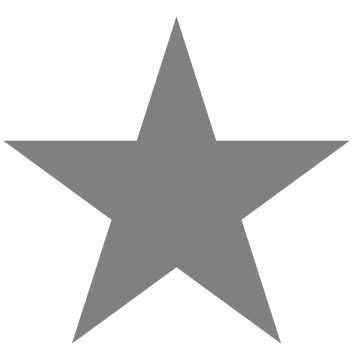 a gray star on white background