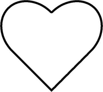 a black and white heart