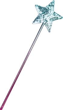 a wand with a star on it