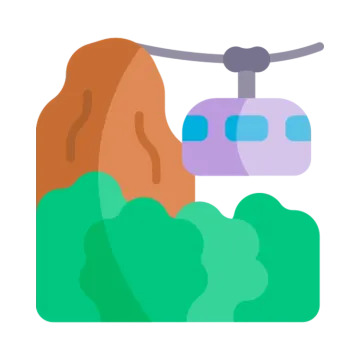 an illustration of a helicopter flying over trees