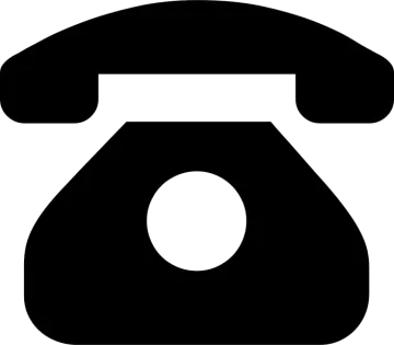 a black and white phone icon