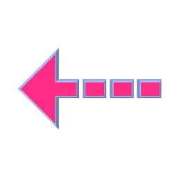 a pink arrow pointing up to the right
