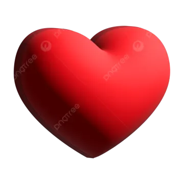 a red heart on a white background